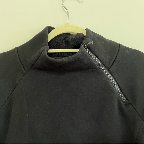 Athleta Cozy Karma Asym Pullover Black Sweater, Size XS - Picture 6 of 11
